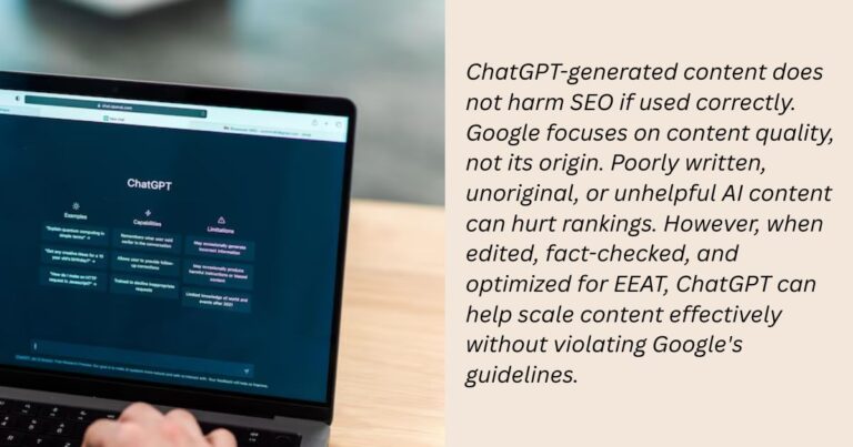 Does ChatGPT Generated Text Hurt Your SEO