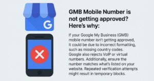 GMB Mobile number is not getting approved