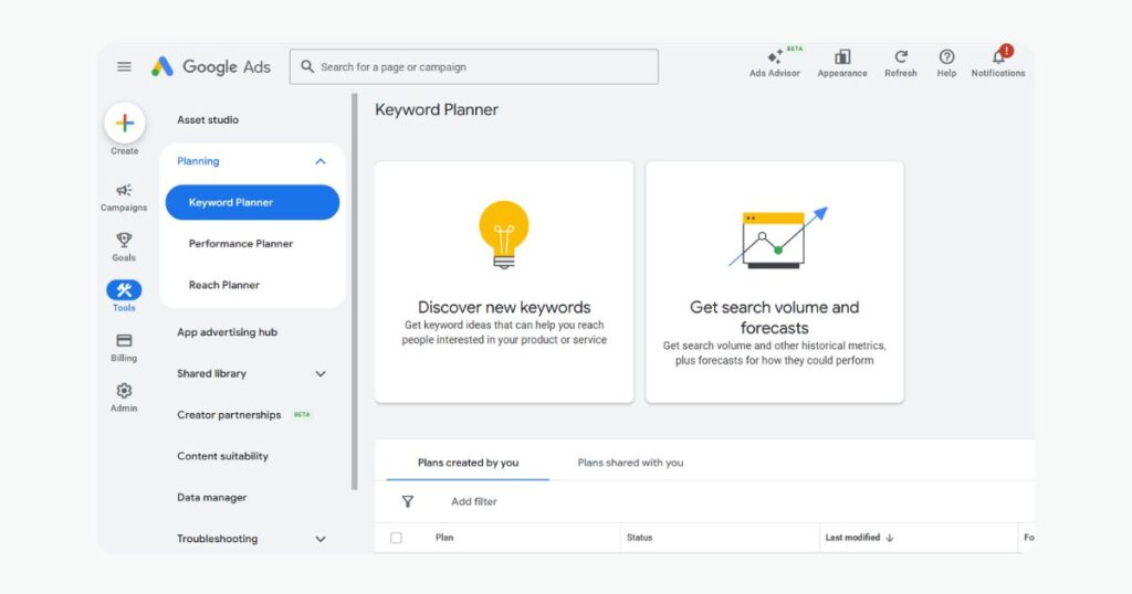 Google Keyword Planner
