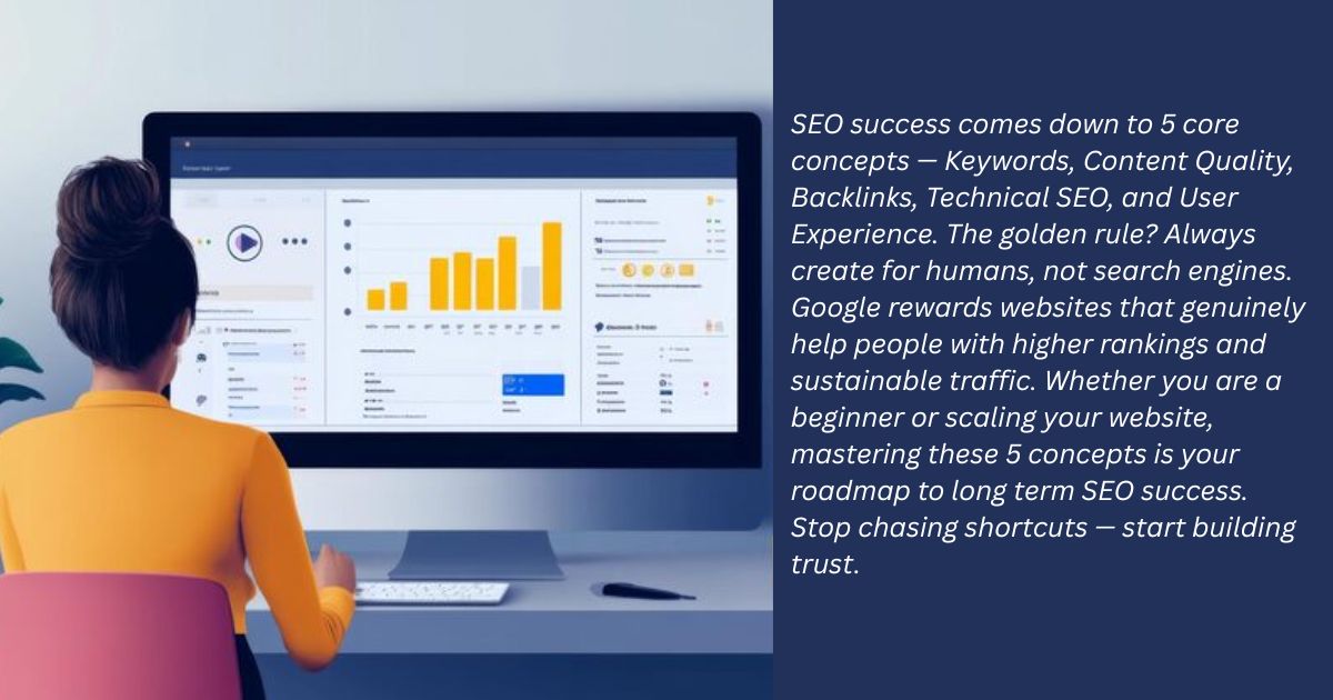 What are the 5 important concepts of SEO